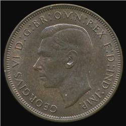 1948 Britain George VI Penny GEM MS65+ Great Toning (COI-7090)