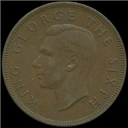 1952 New Zealand Penny George VI Hi Grade (COI-6974)