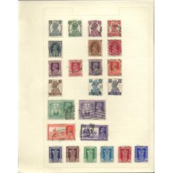 1930s India Hand Made Stamp Collection Album Page 24 Pieces (STM-0242)