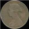 Image 1 : 1862 British Victoria Halfpenny XF/VF (COI-7243)