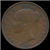 Image 1 : 1858 British Victoria Halfpenny VF (COI-7142)