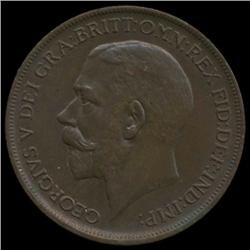 1912 British George V Penny Uncirculated (COI-7151)