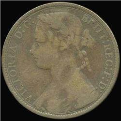 1876H British Victoria Penny VF (COI-7224)