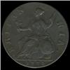 Image 2 : 1770 US Colonial British George III Halfpenny XF+ (COI-7172)