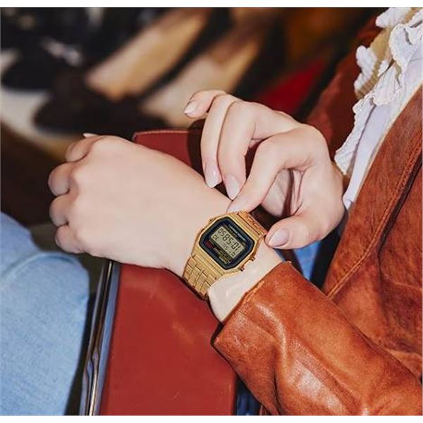 Casio A159WGEA-1DF Digital Watch Gold Tone