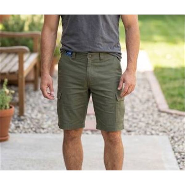BC Clothing Co. Cargo Shorts, Size 36, Olive