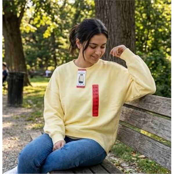 Lazypants Yellow Sweatshirt Size Medium