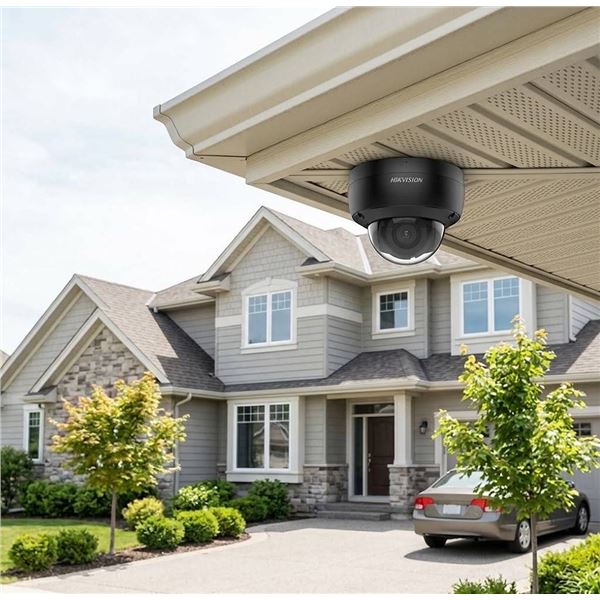 Hikvision DS-2CD2143G2-IU AcuSense 4MP Dome IP Camera, 2.8mm Fixed Lens, Black