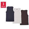 Image 1 : Tahari Ribbed Cotton Tank Top 3-Pack S/P