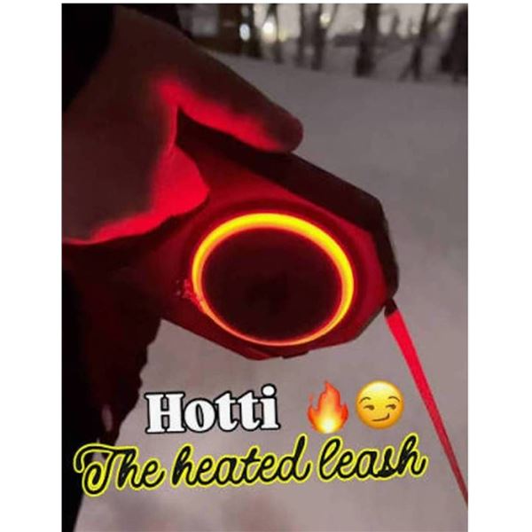 Hotti Heated Handle Dog Leash with Case