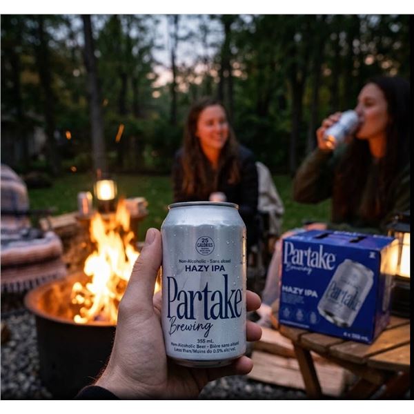 Partake Brewing Hazy IPA Non-Alcoholic Beer 4-Pack x 355ml