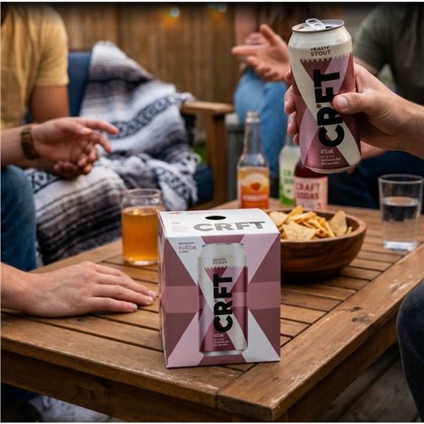 CRFT Velvety Stout Non-Alcoholic Beer 4-Pack x 473ml