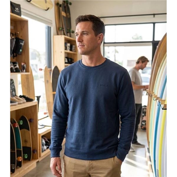 RVCA Navy Blue Crewneck Sweatshirt XL
