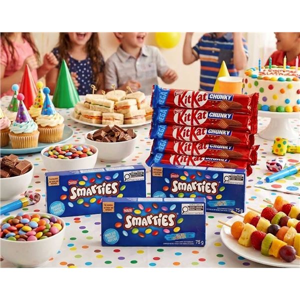 NestlÃ© KitKat Chunky and Smarties Candy Lot