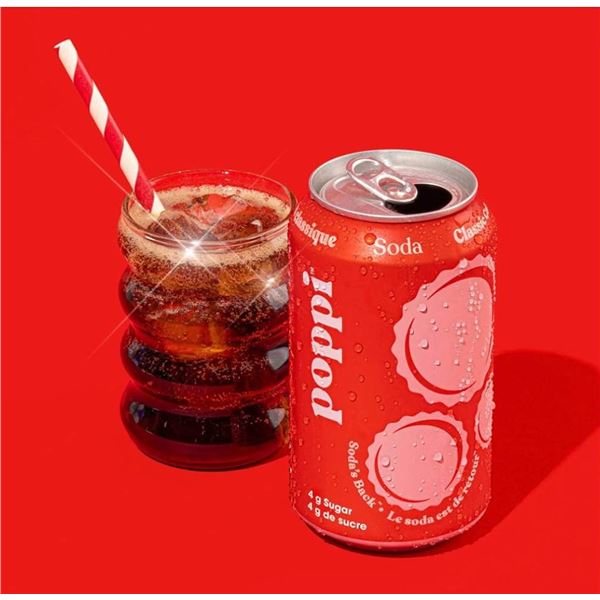 Poppi Classic Cola 12-Pack 355mL Cans
