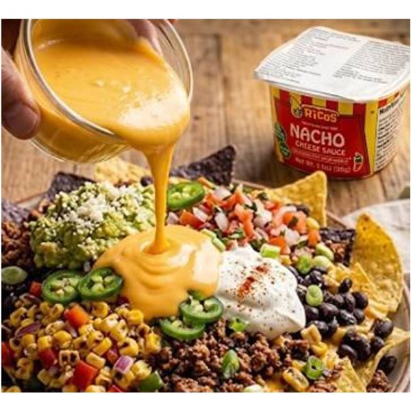 Ricos Nacho Cheese Sauce 16x3.5 oz Cups