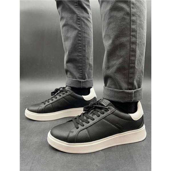 ALDO Black Leather Sneakers Size 11