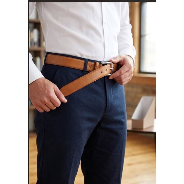 Vintage Caletto XL/TG Tan Leather Belt 40-42