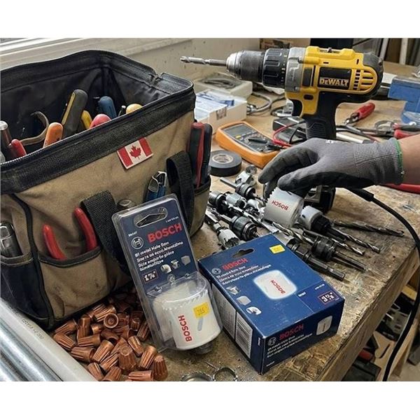 Bosch Bi-Metal Hole Saw Set, 1-7/8" and 3-7/8"