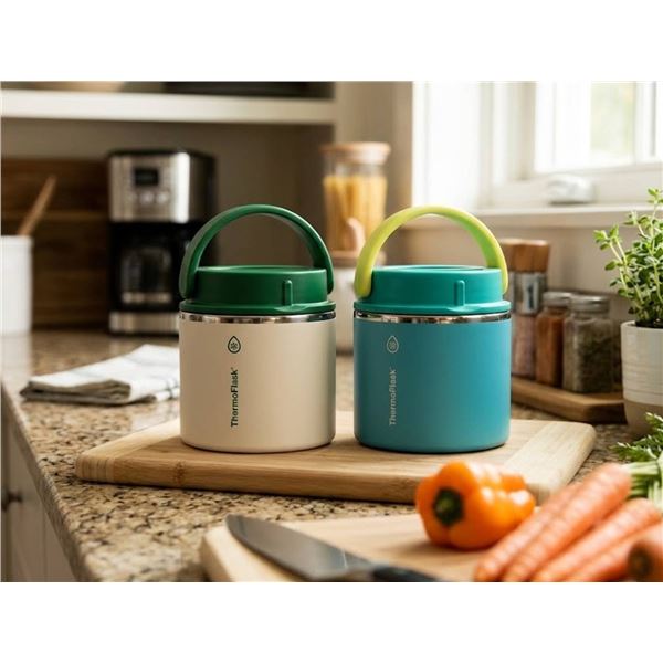 ThermoFlask Insulated Food Jars, Set of 2