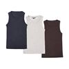 Image 1 : TAHARI Ribbed Cotton Tank Top 3-Pack M/M