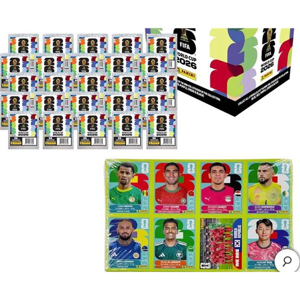 Panini FIFA World Cup 2026 Sticker Box- Different stickers in every box - 199 Count