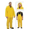 Image 1 : Yellow 2-Piece Rain Suit, Size Large