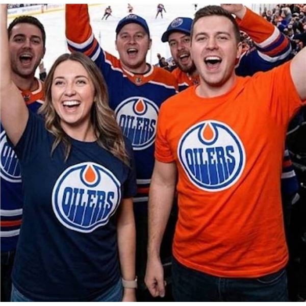 Edmonton Oilers NHL XL T-Shirts, Set of 2
