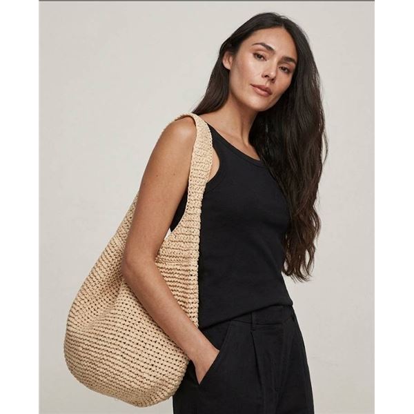 Banana Republic Raffia Tote Bag
