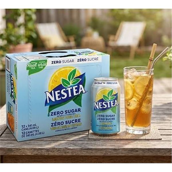 Nestea Zero Sugar Lemon Iced Tea 12 Pack x 355ml