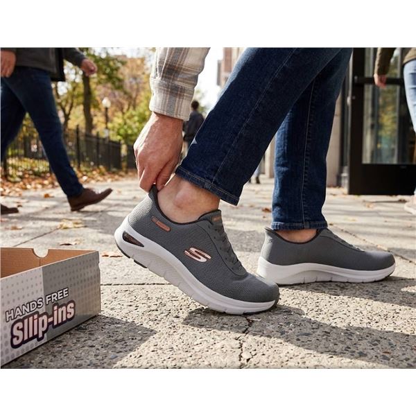 Skechers Swift Fit Arch Comfort Mens Grey Shoes