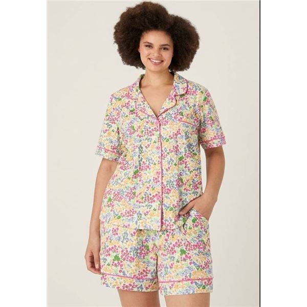 BedHead PJs 2-Piece Notch Collar Short Pajama Set XL