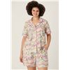 Image 1 : BedHead PJs 2-Piece Notch Collar Short Pajama Set XL