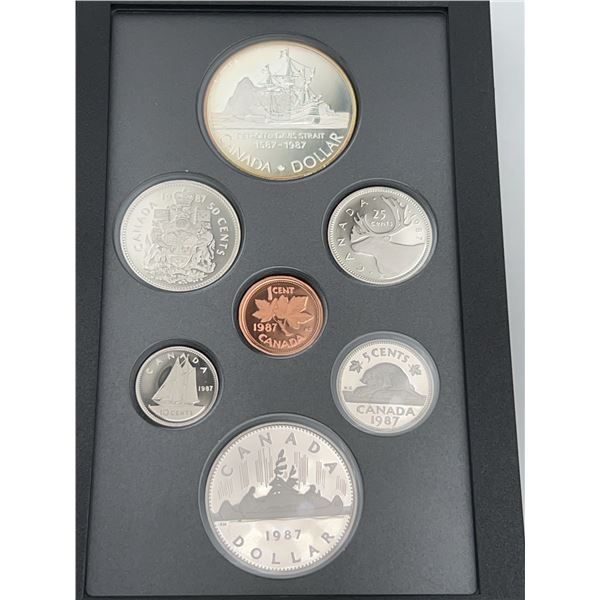 1987 Canada Proof Set in Leather Case