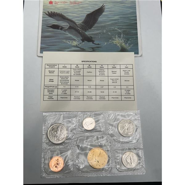 1986 Royal Canadian Mint Uncirculated Coin