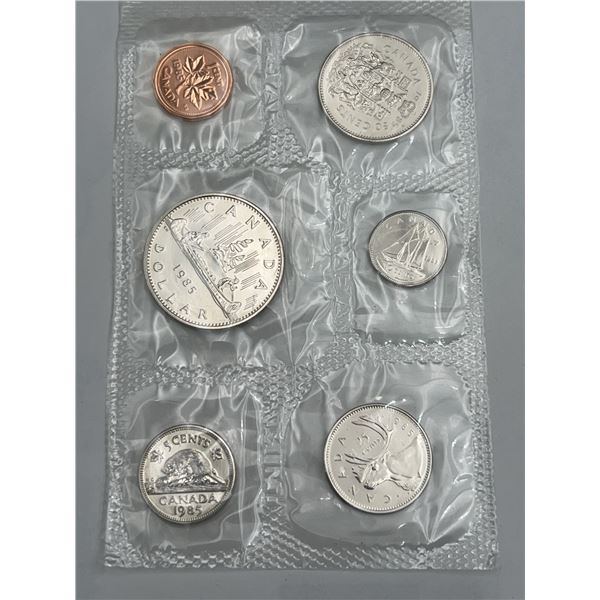 1985 Canada Mint Coin Set in Sealed Pack