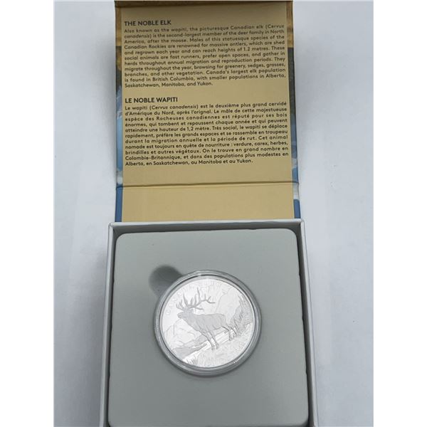 2016 Canadian $100 Fine.999 Silver Coin Elk