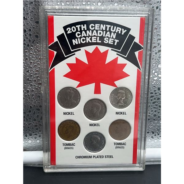 20th Century Canadian Nickel Set (6 Coins)
