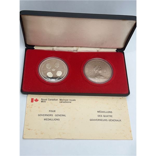 Royal Canadian Mint 4 Governors General MedaL