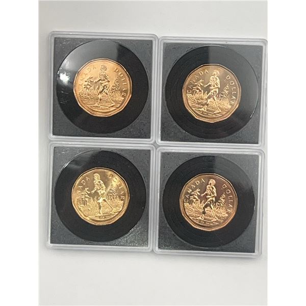 4 Canada 2005 Dollars lucky loonie & Terry Fox