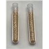 Image 1 : Lot of 2 Large vials Golden flake material