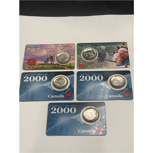 Canada Millennium 25-Cent Coin Sets 1999-2000