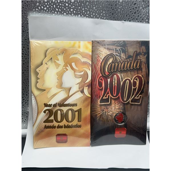 Canada 2001 and 2002 Royal Mint Coin Sets