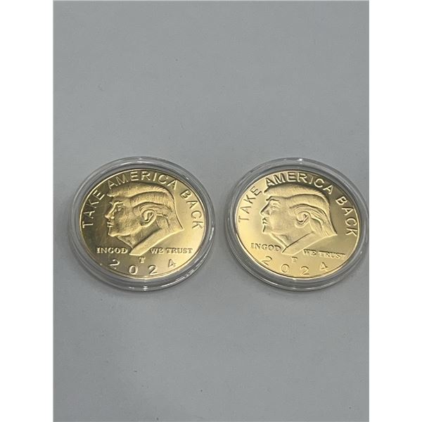 Donald Trump 2024 Commemorative Coins Pair