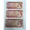 Image 1 : Three Canadian $2 Banknotes (1974 Series)