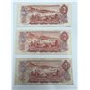 Image 2 : Three Canadian $2 Banknotes (1974 Series)