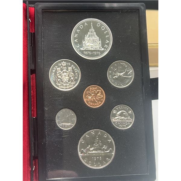 1976 Canada Specimen Coin Set in Case