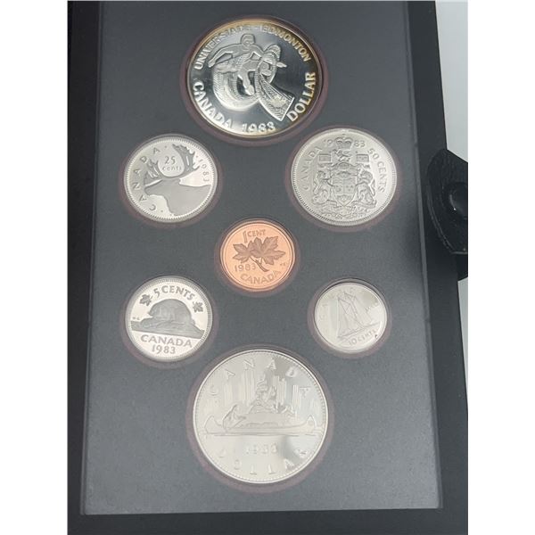 1983 Canada Specimen Coin Set With Case