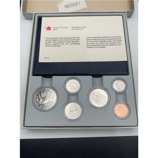 1981 Royal Canadian Mint Proof Coin Set