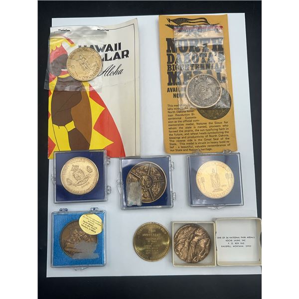 8 Commemorative Bronze Medals